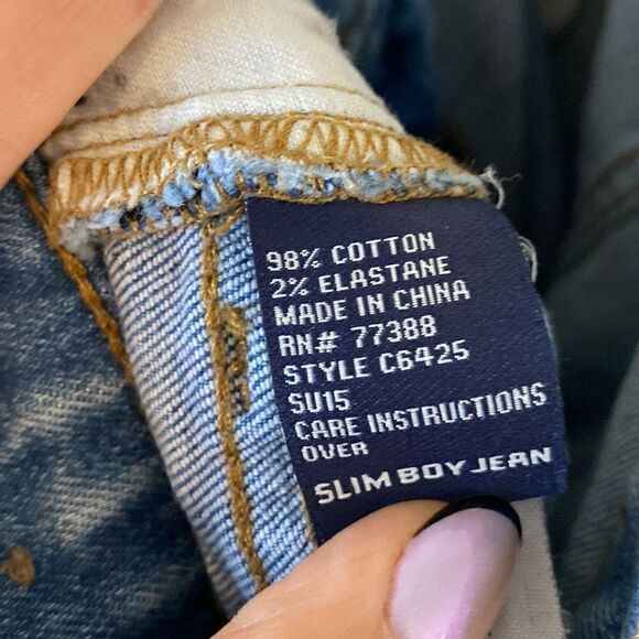 Madewell Cutoff Slim Boy Jean Frayed Denim Shorts - Picture 6 of 12